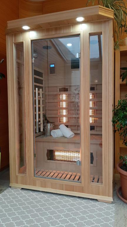 Koupelna v ubytování WELLNESS HOTEL LÖWE