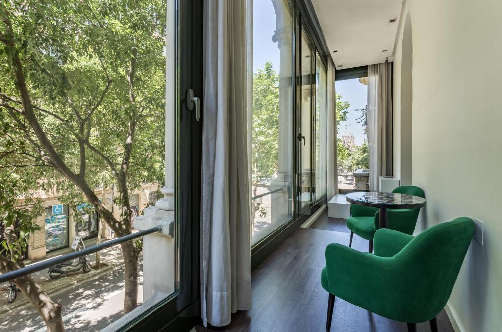 Balkón nebo terasa v ubytování Room Mate Carla, Barcelona