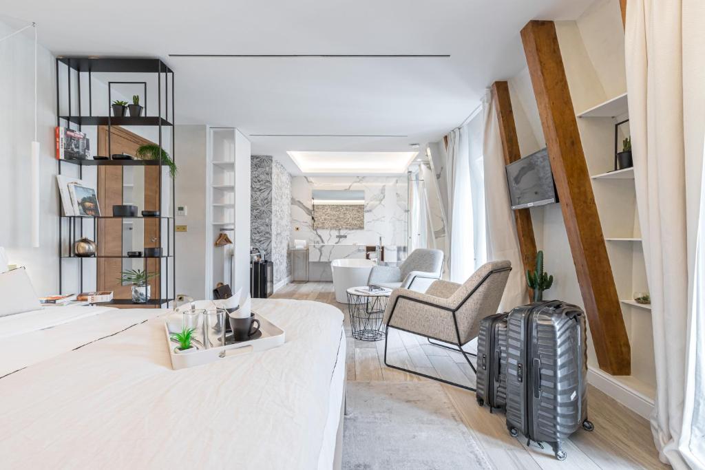Posezení v ubytování Le Dortoir Boutique Suites