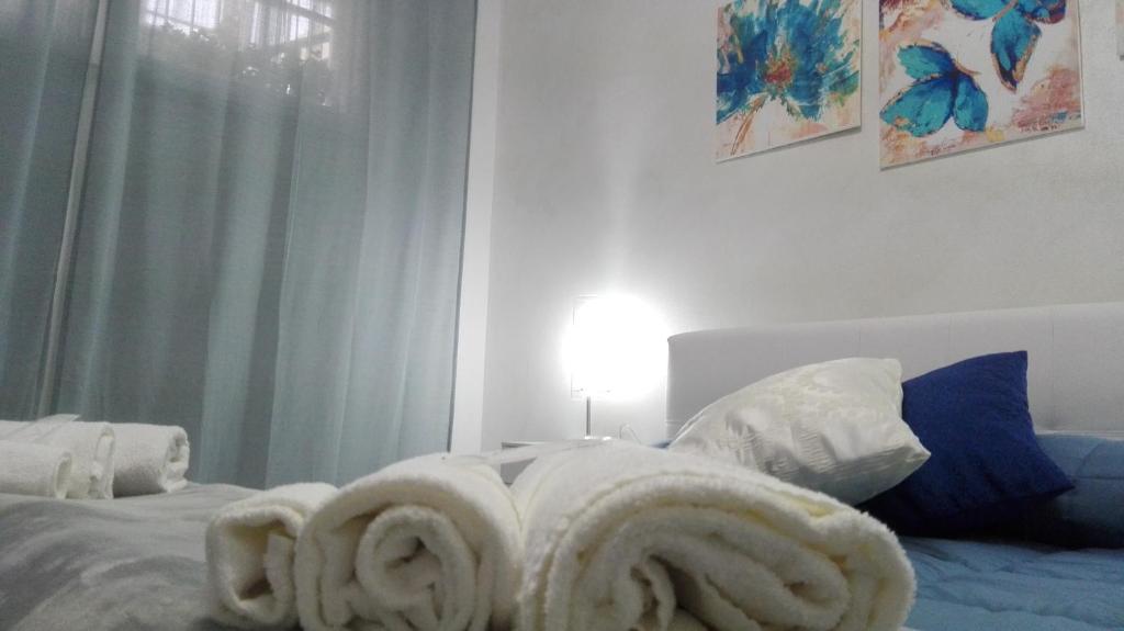 Łóżko lub łóżka w pokoju w obiekcie Sweety House