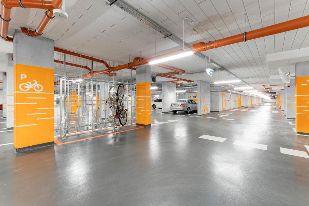 Posilňovňa alebo fitness centrum v ubytovaní Apartament Champagne Gdańsk