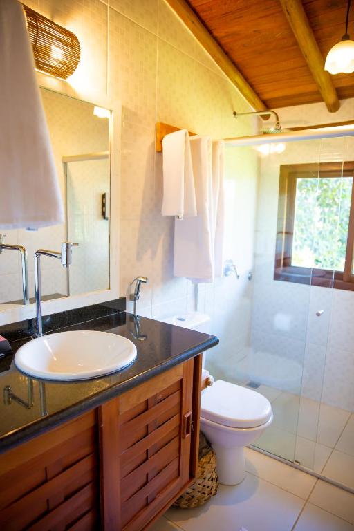 Koupelna v ubytování Casa Rabanete Trancoso