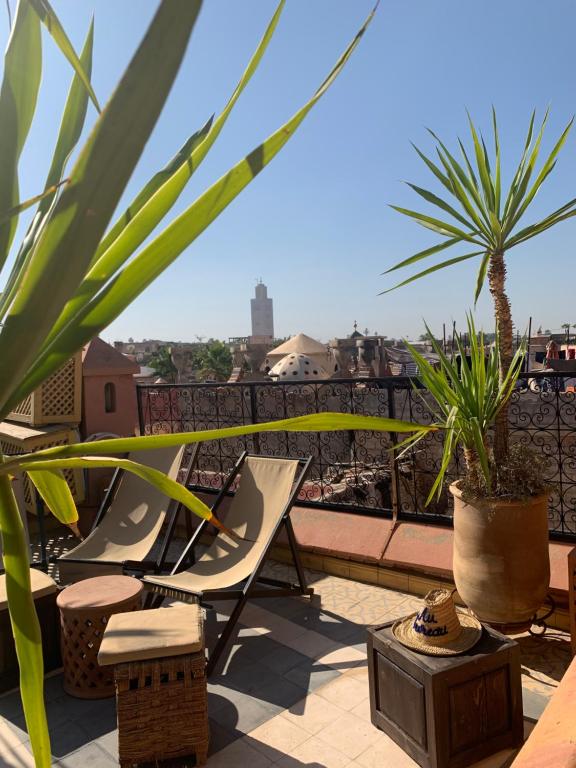 Posezení v ubytování Riad Ghali Hotel & SPA