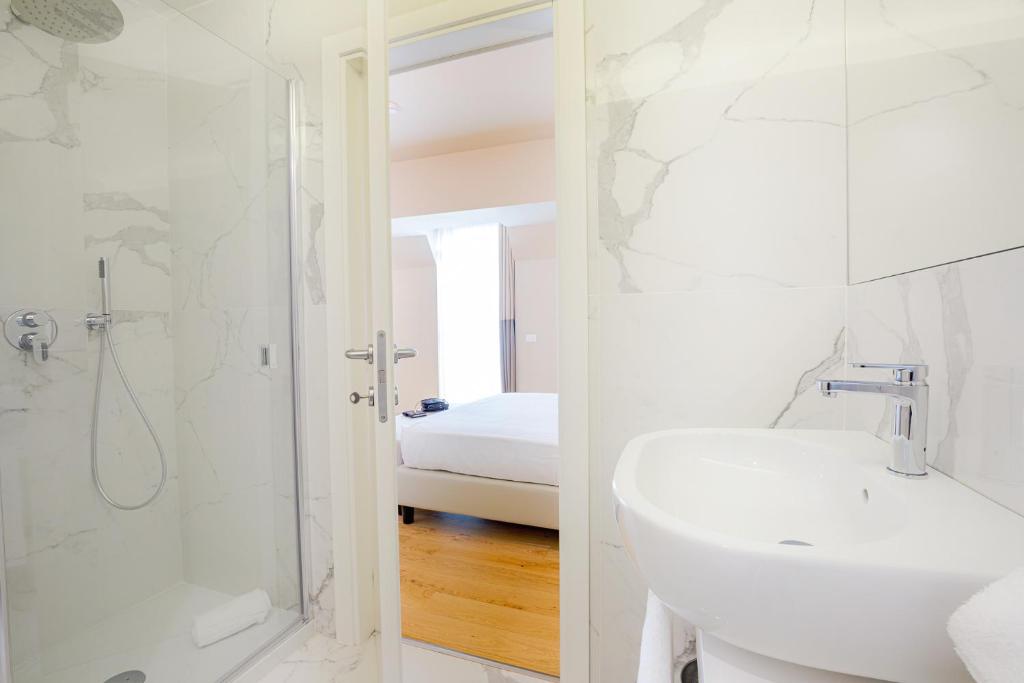 Koupelna v ubytování Hotel Politeama