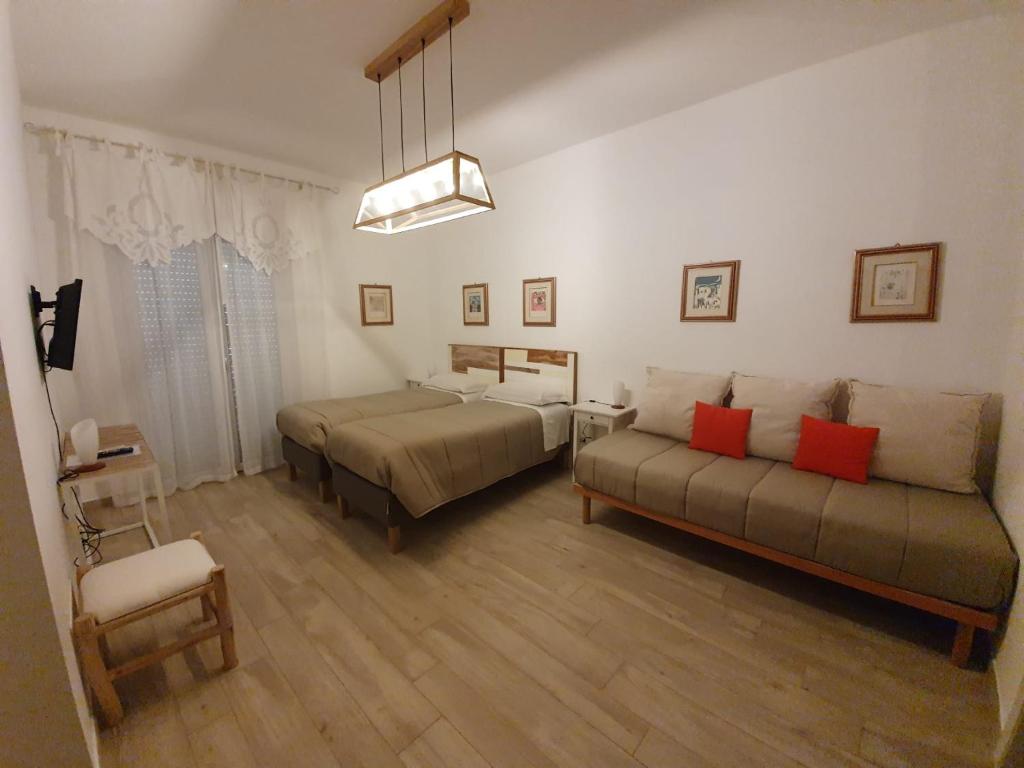 Posezení v ubytování B&B Locanda Criloro