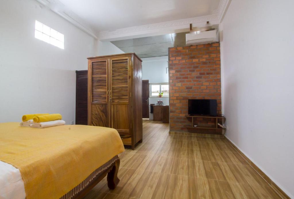 TV a/nebo společenská místnost v ubytování ANGKOR DINO HOME