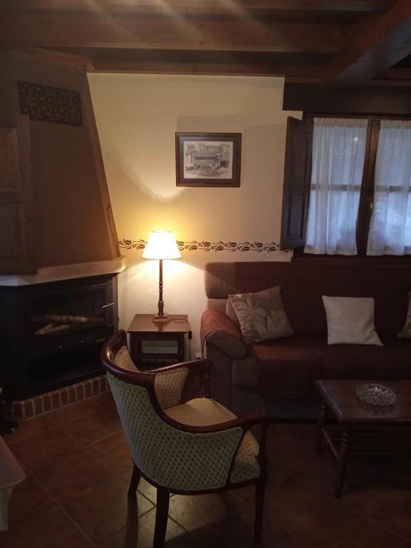 Posezení v ubytování CASA RURAL LA MONTESINA