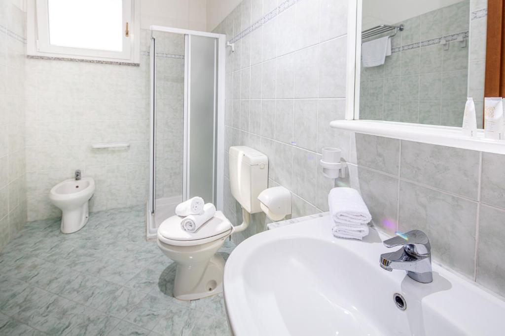 Koupelna v ubytování Hotel Orchidea