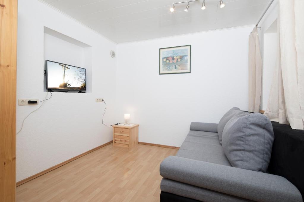 TV a/nebo společenská místnost v ubytování Ferienwohnung Lechner