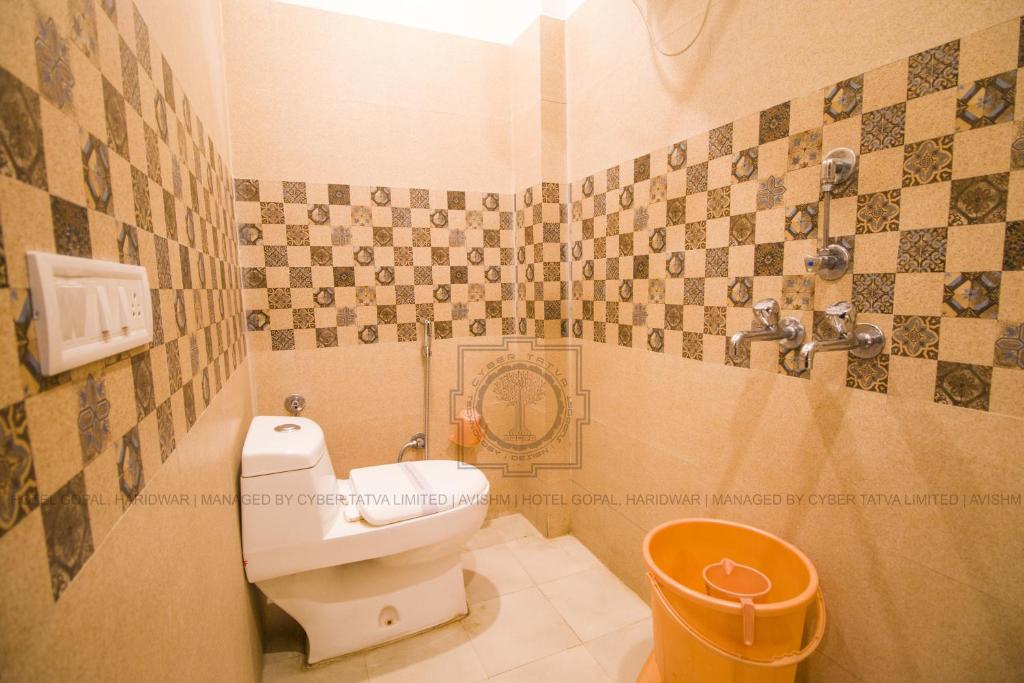 Koupelna v ubytování Hotel Gopal