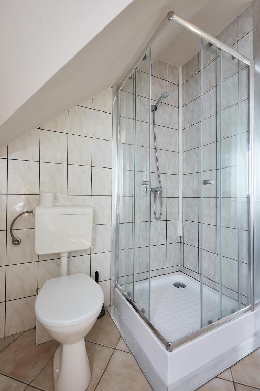 Kúpeľňa v ubytovaní Óvár Apartman