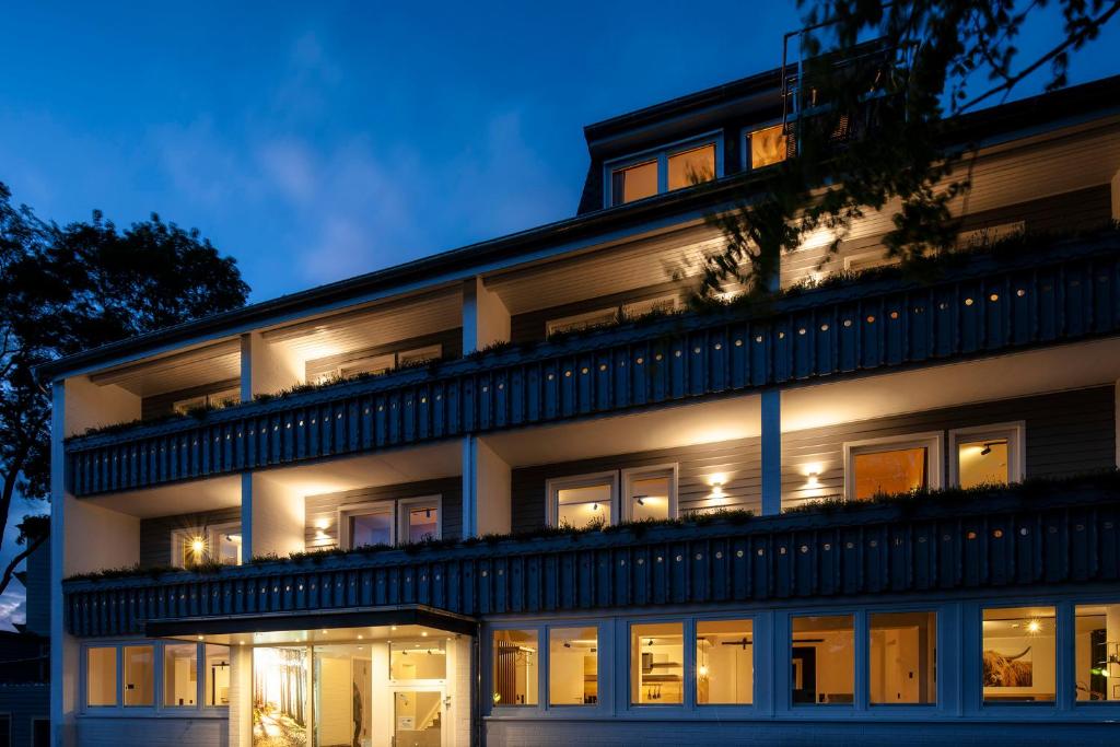Budova, kde se aparthotel nachází