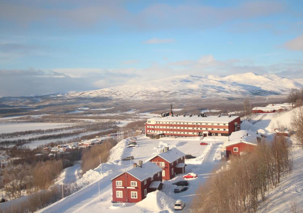 Hemavans Högfjällshotell under vintern