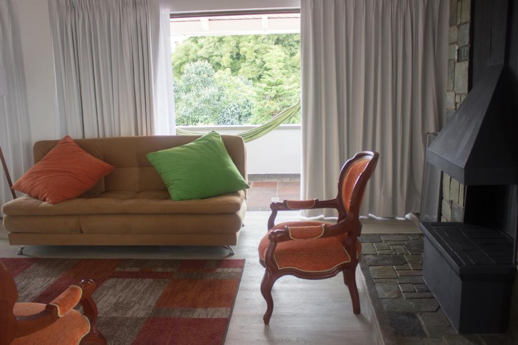 Posezení v ubytování Cotinga Hotel Spa