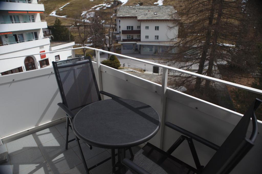 Balkón nebo terasa v ubytování Z Studio - next door to Vals Therme