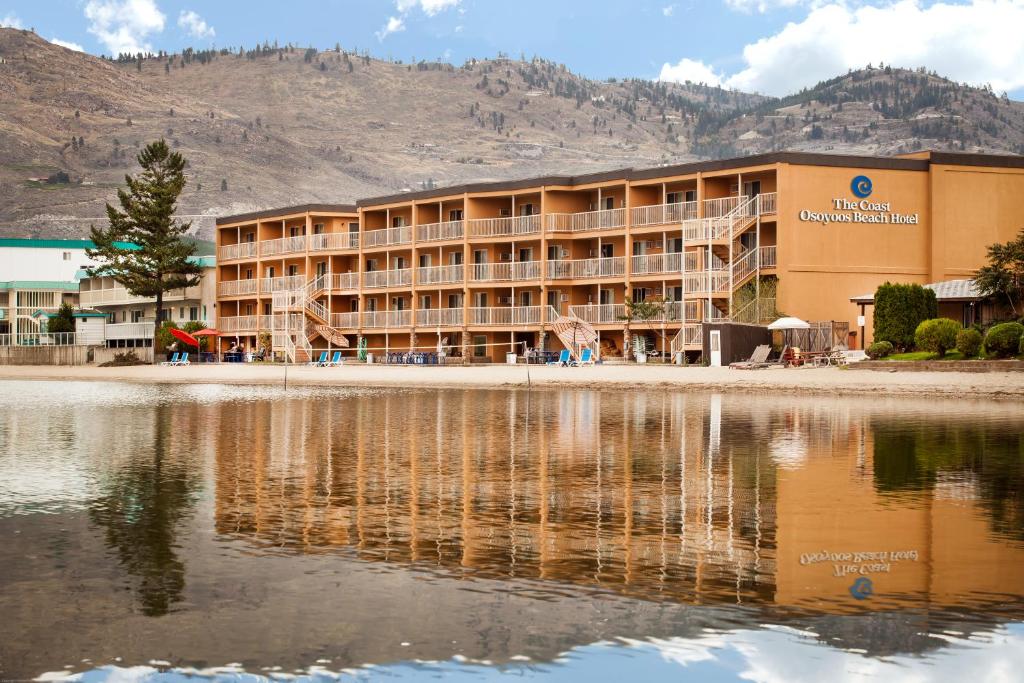 a large body of water surrounded by buildings at Coast Osoyoos Beach Hotel in Osoyoos