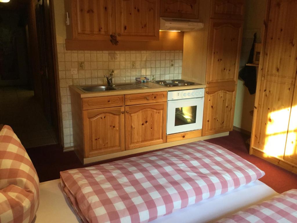 Kuchyň nebo kuchyňský kout v ubytování Apartment Haus Andrea