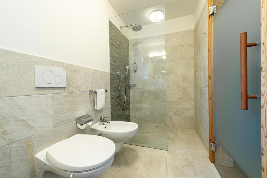 Koupelna v ubytování Garni Hotel Geier