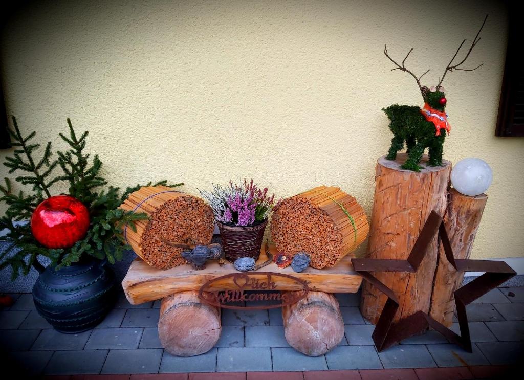Posezení v ubytování Ferienwohnung Michaela