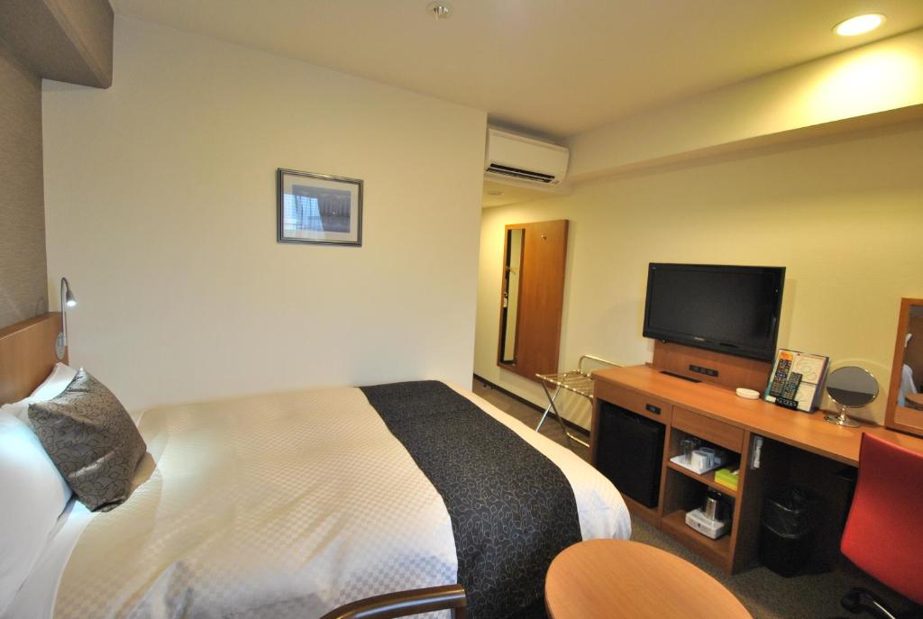 TV a/nebo společenská místnost v ubytování Hotel Mark-1 Tsukuba