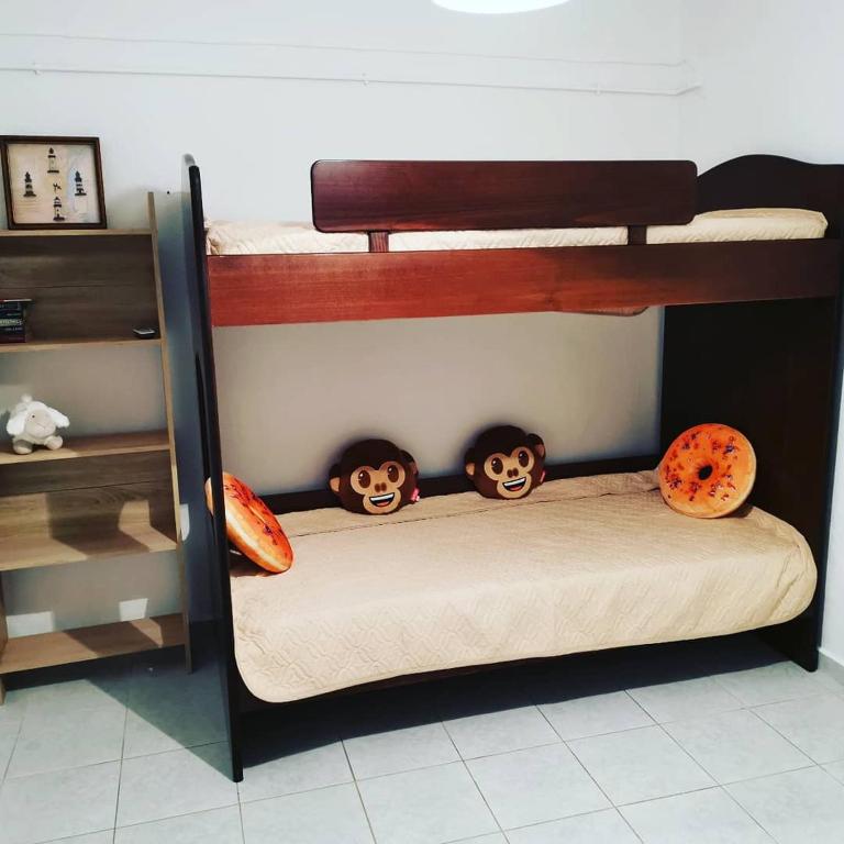 Posteľ alebo postele v izbe v ubytovaní Orange_Blue_Aparment №1