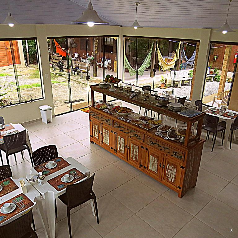 Restaurace v ubytování Recanto Abayomi