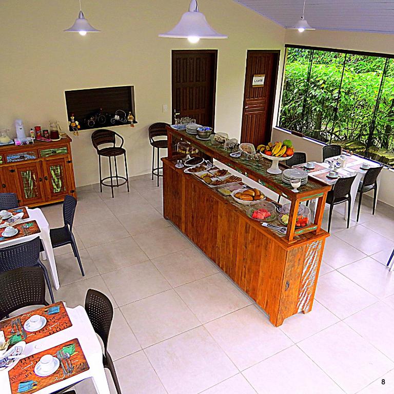 Restaurace v ubytování Recanto Abayomi