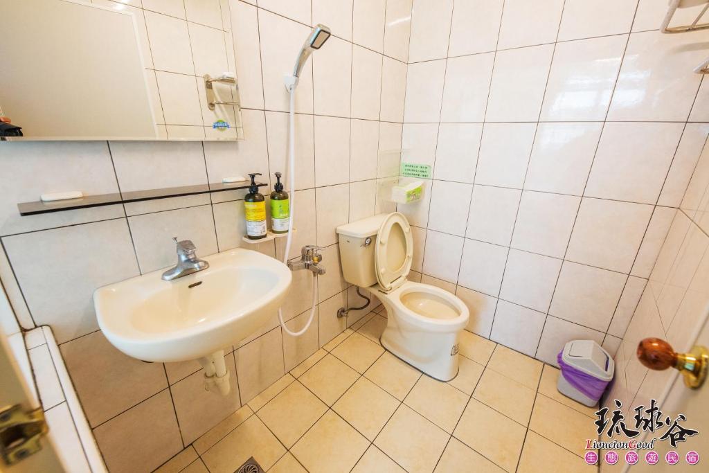 Koupelna v ubytování Liouciou Good Homestay