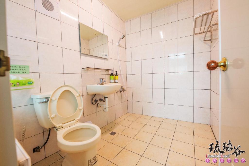 Koupelna v ubytování Liouciou Good Homestay