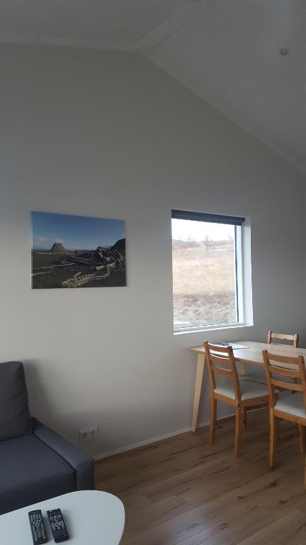 Posezení v ubytování Hvammstangi Hill Homes