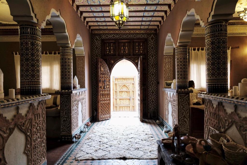 Coin salon dans l'établissement Riad Ouarzazate
