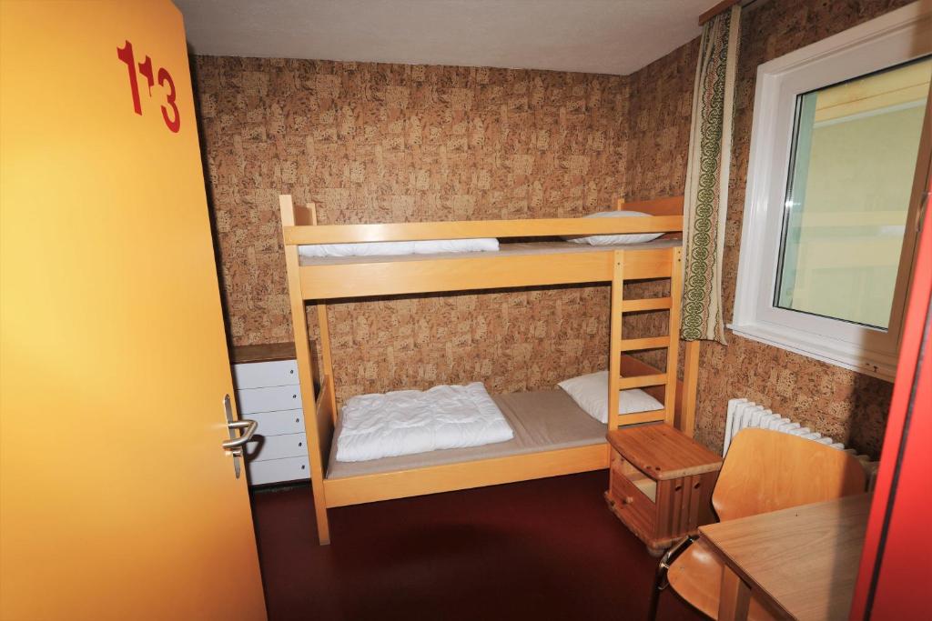 Postel nebo postele na pokoji v ubytování juhui Arosa