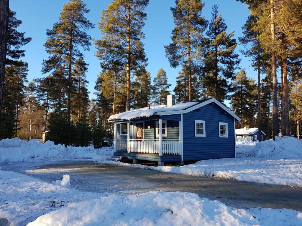 겨울의 Åsele Camping