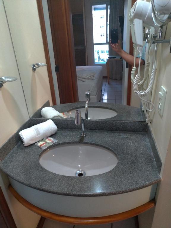 Koupelna v ubytování Apart Hotel Quartier Latin
