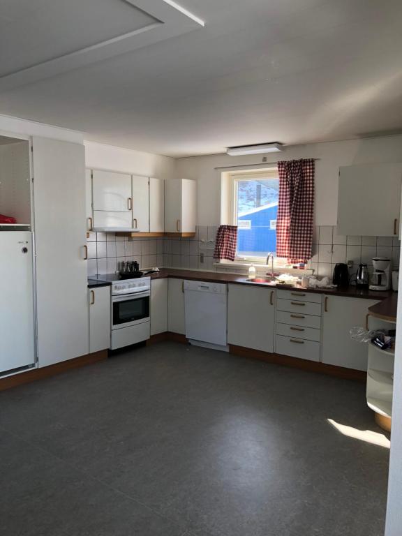 Kuchyň nebo kuchyňský kout v ubytování isi4u hostel