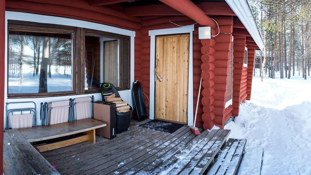 Ukonjärven Holiday Village v zimě