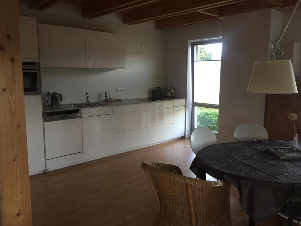 Kuchyň nebo kuchyňský kout v ubytování Ferienwohnung Trede