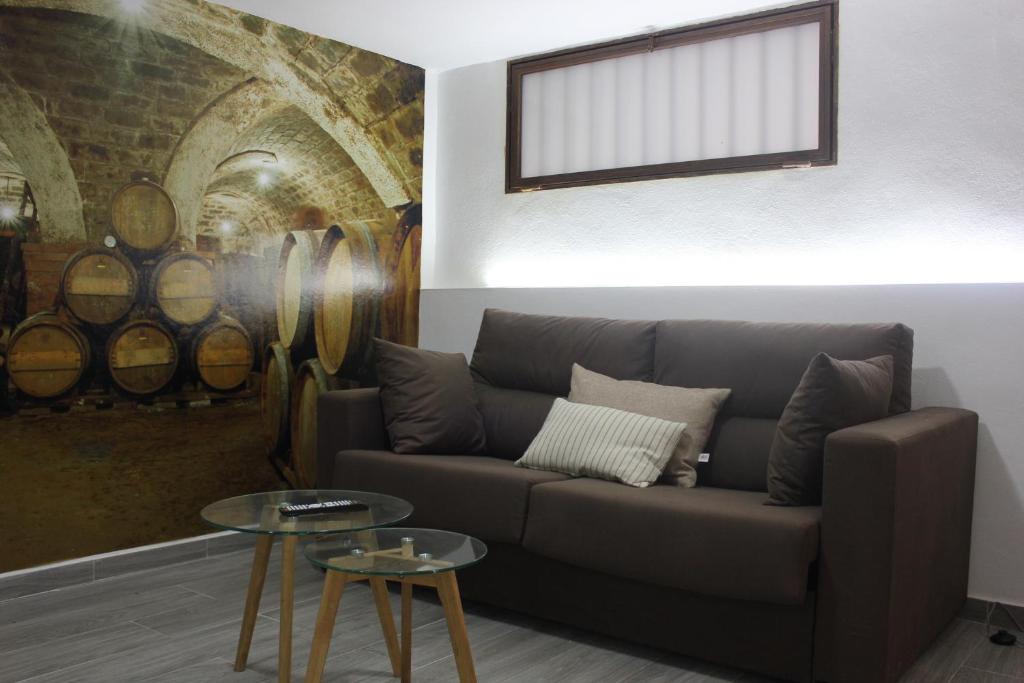 A seating area at Loft Turístico en casco histórico, Wifi y TV satélite gratis