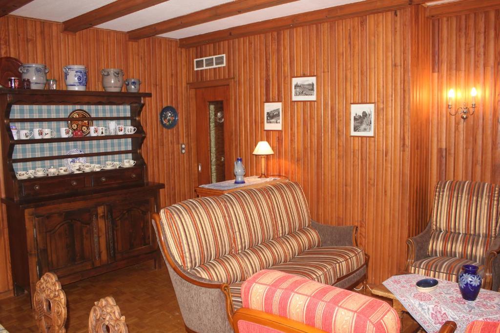 Posezení v ubytování Chalet superbement situé, Vallée de Munster