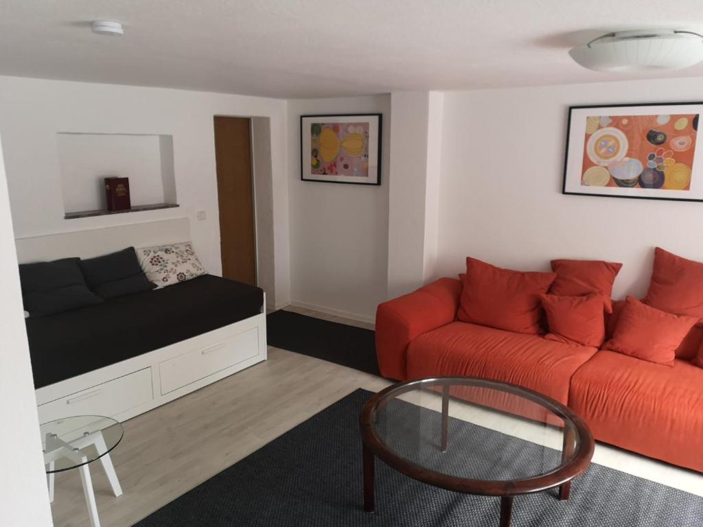 Posezení v ubytování Ferienwohnung Nomeda