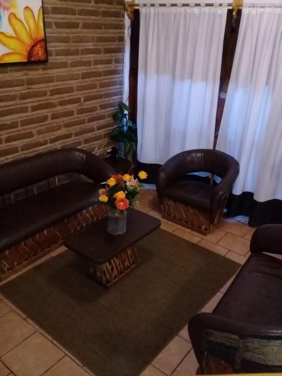 Posezení v ubytování Cabaña "La Matera"