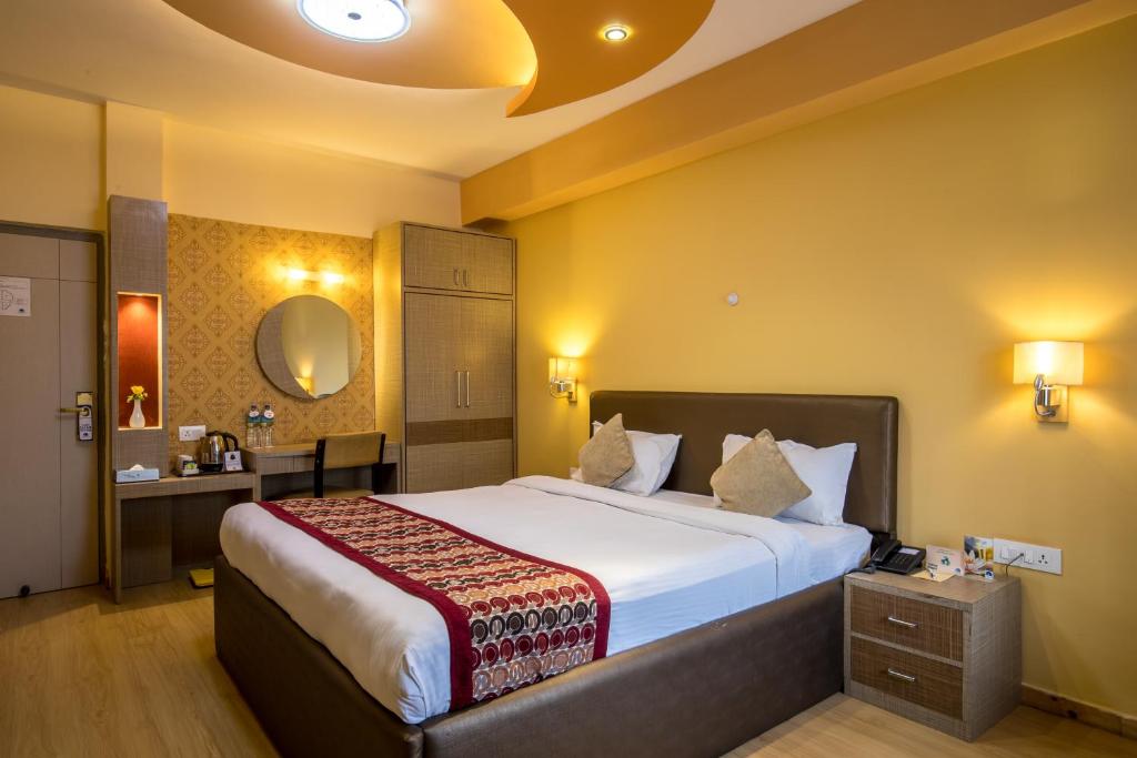 Postel nebo postele na pokoji v ubytování Hotel Moonlight