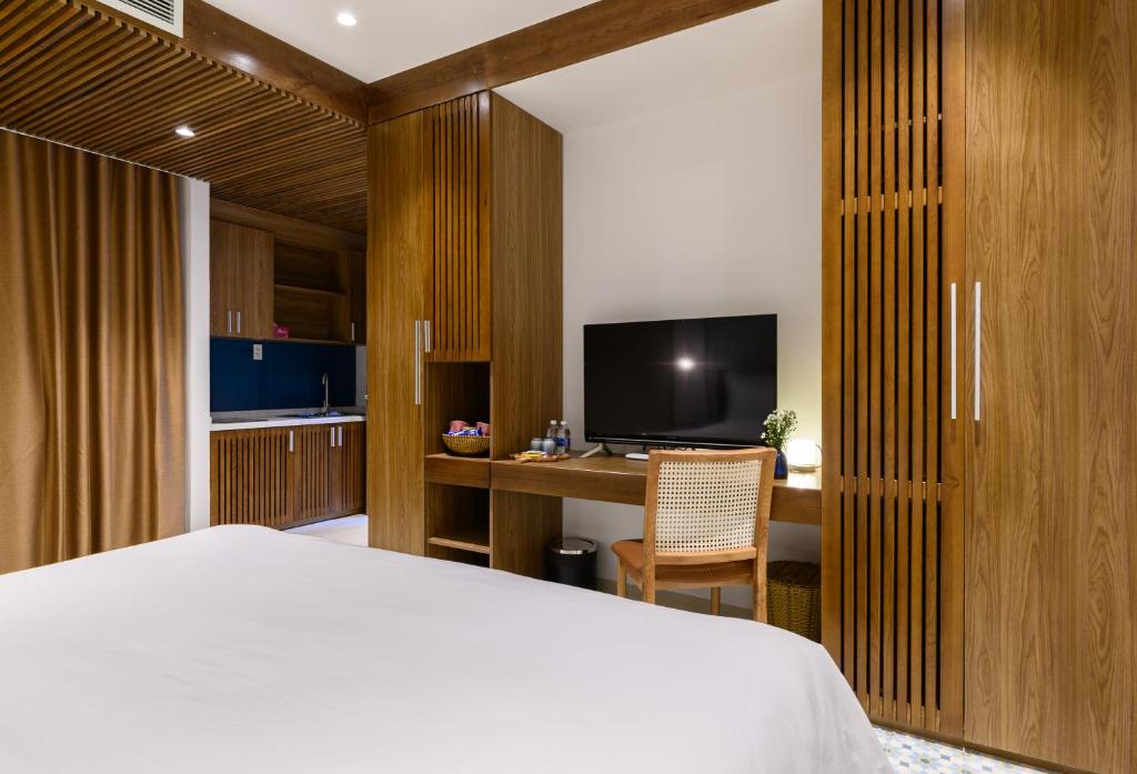 Phòng Studio Giường Đôi Nhìn Ra Vườn