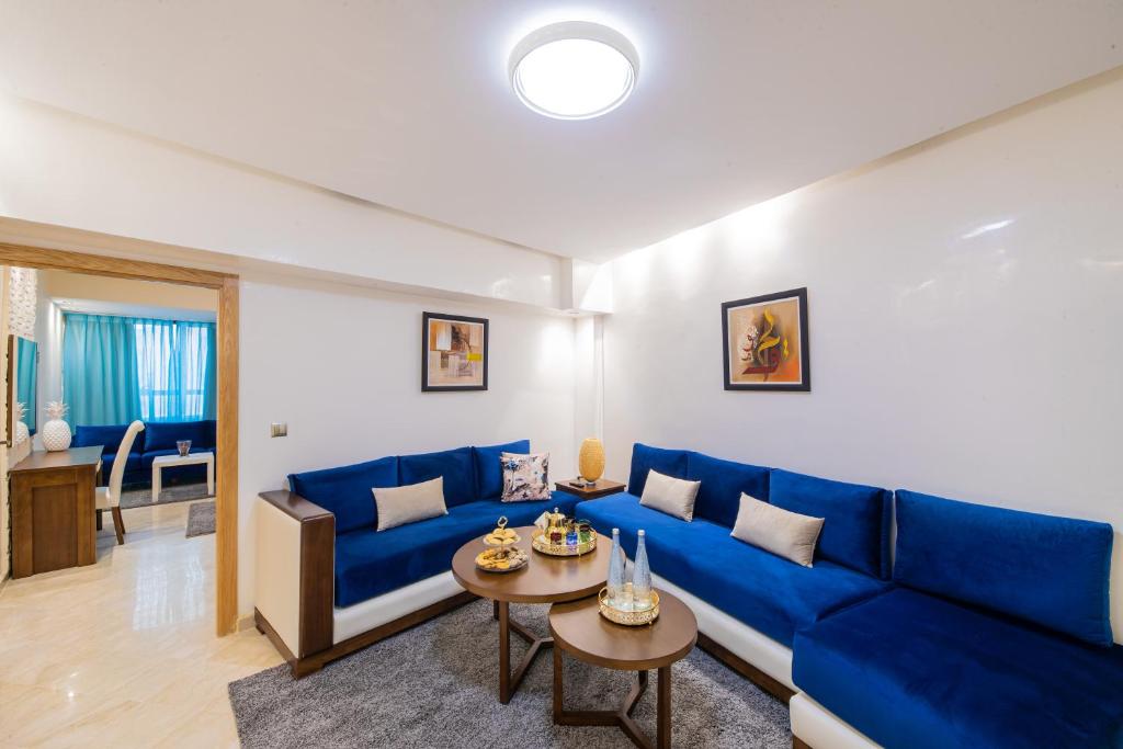 Posezení v ubytování Appart-hotel Marrakech Inn