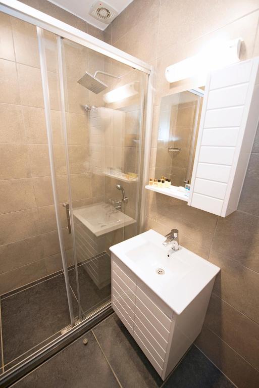 Koupelna v ubytování Otel Diyojen