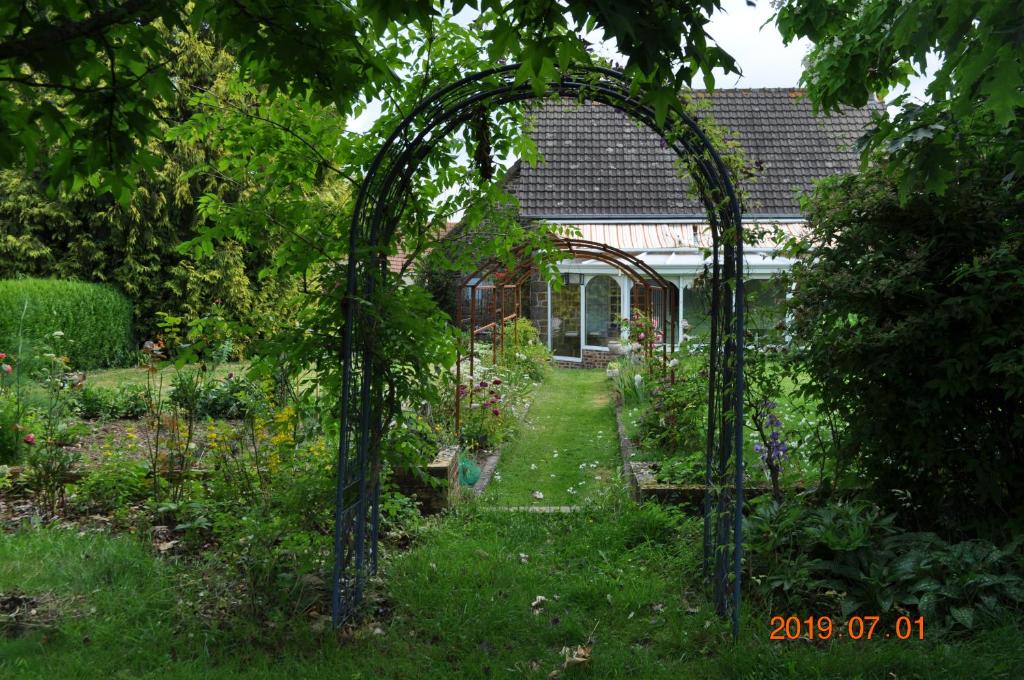 Zahrada ubytování Ma maison bleue