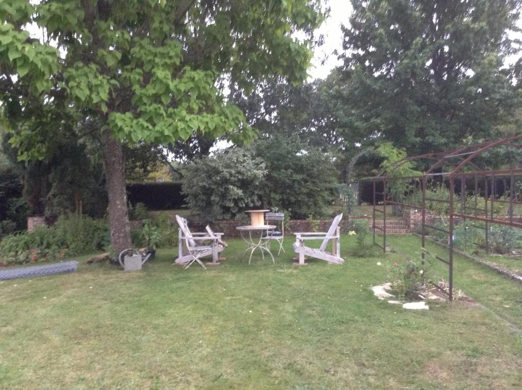 Zahrada ubytování Ma maison bleue