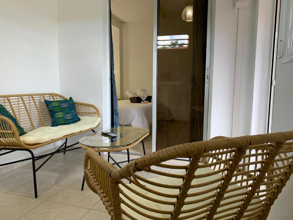 Posezení v ubytování Le ZANDOLI (Appartement avec vue)