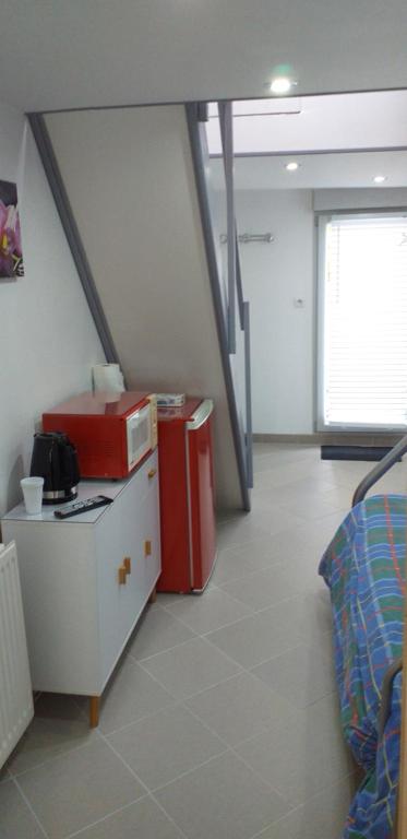 Postel nebo postele na pokoji v ubytování studio mezzanine 5 personnes