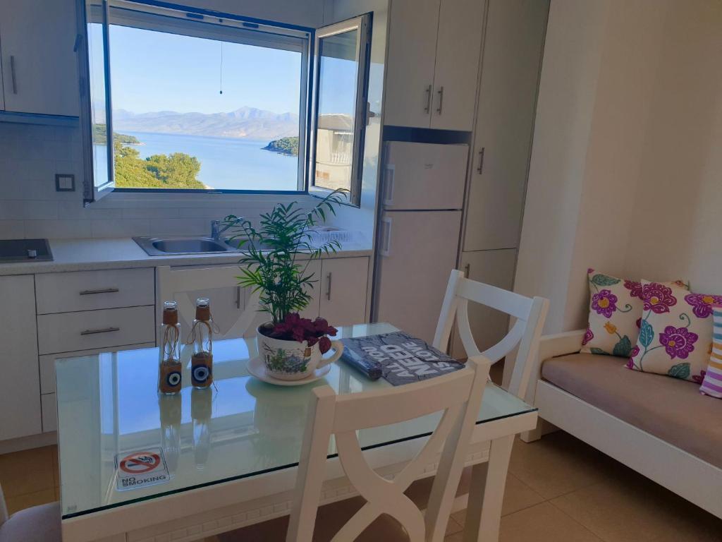 Kuchyň nebo kuchyňský kout v ubytování Hotel Mira Mare